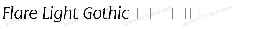 Flare Light Gothic字体转换